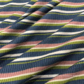Printed Polyester Spandex Soft Stretch Rib Velvet Fabric